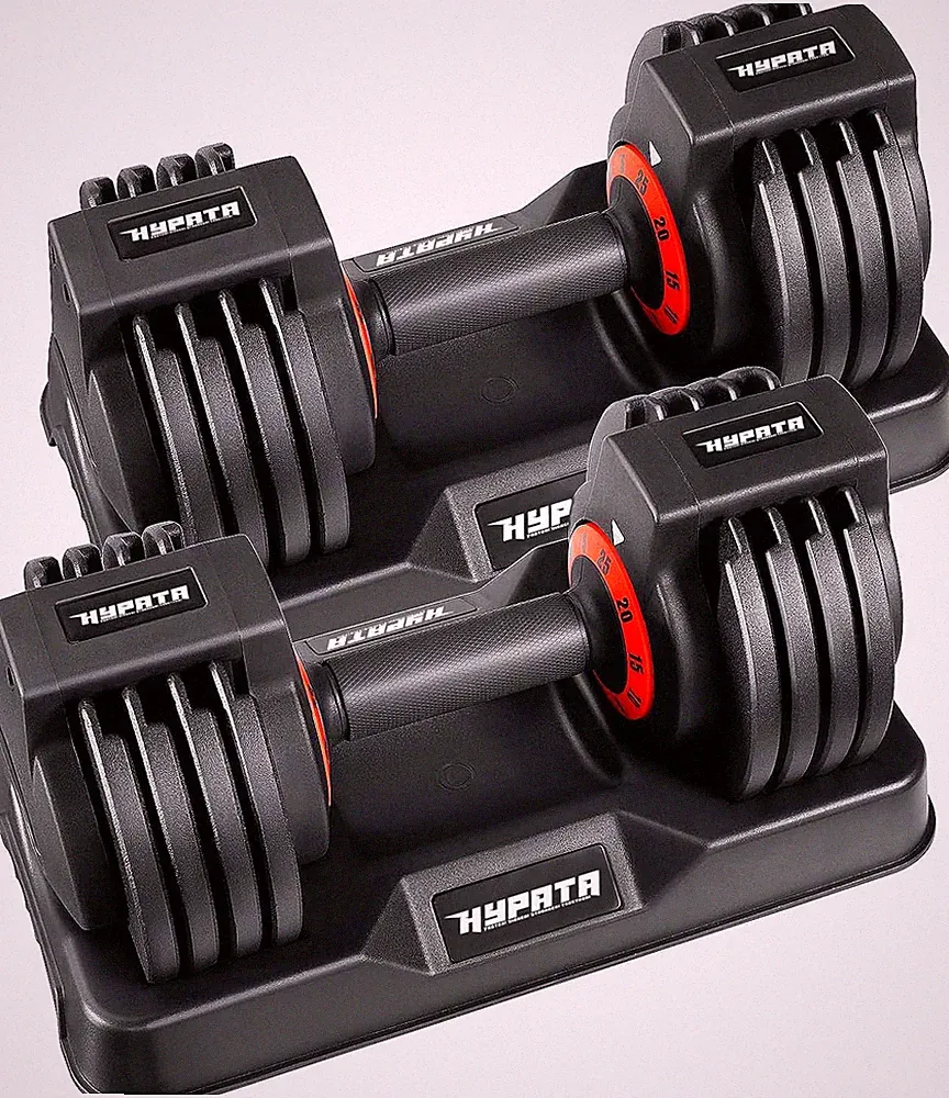 Adjustable 25/55 Lbs Dumbbell Set for Home Workouts - Perfect for All Fitness Le