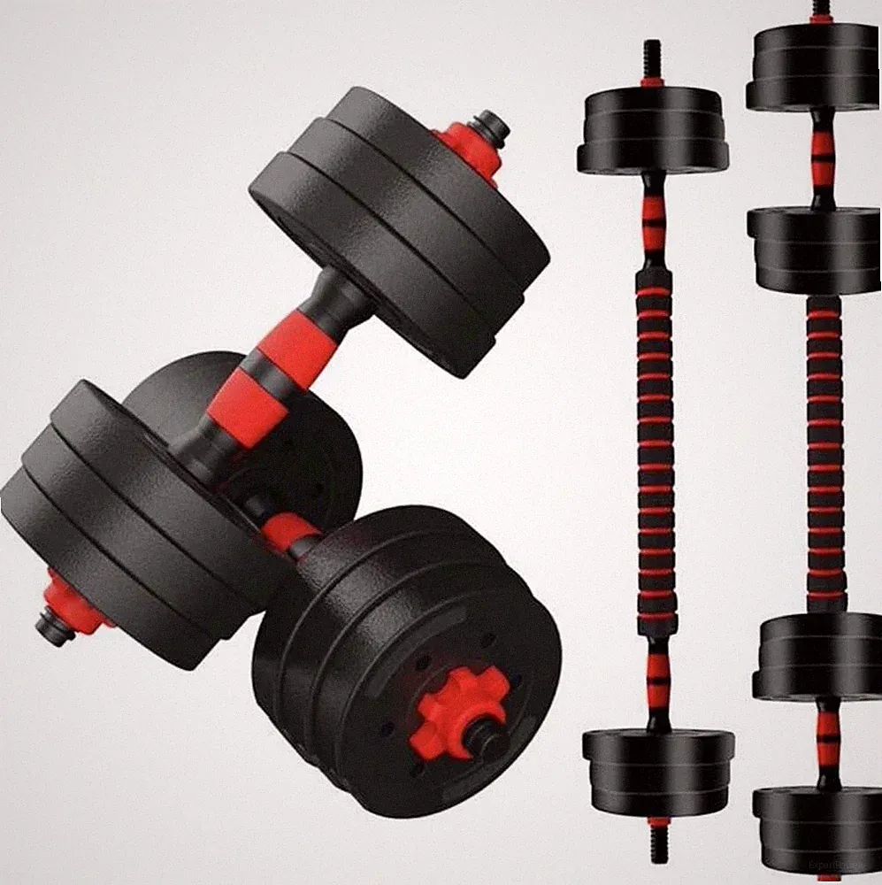 Adjustable 3 in 1 Dumbbell Set, 44 Ibs Free Weight Workout Kit