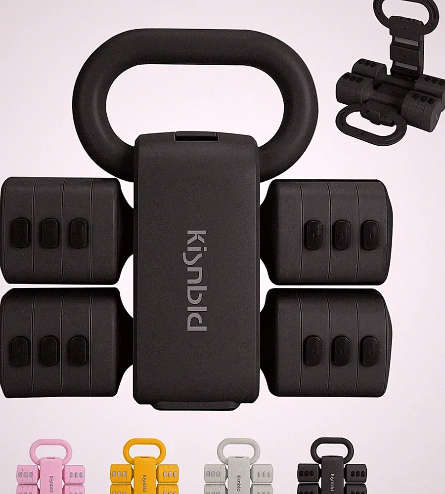 Adjustable 4-in-1 Dumbbell Set for Women - Home & Outdoor Workout Weights