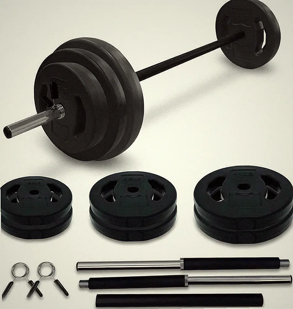 Adjustable 40Lbs Barbell Weight Set - Home Gym Free Weights for Strength Trainin