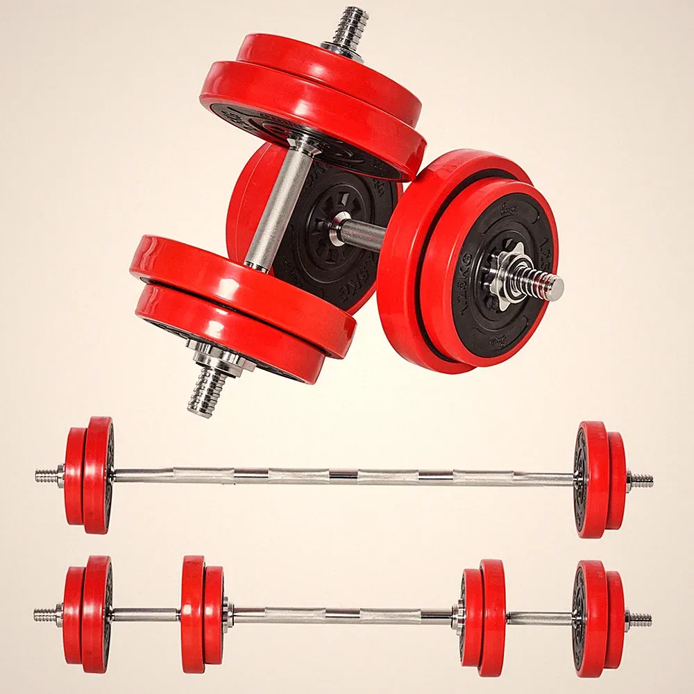 Adjustable 44lb Weight Set Dumbbell to Barbell for Fitness Enthusiasts