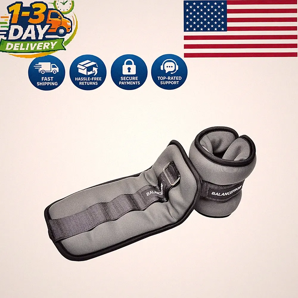 Adjustable Ankle and Arm Weights, 1-20LBS - Ideal for All Workout Levels