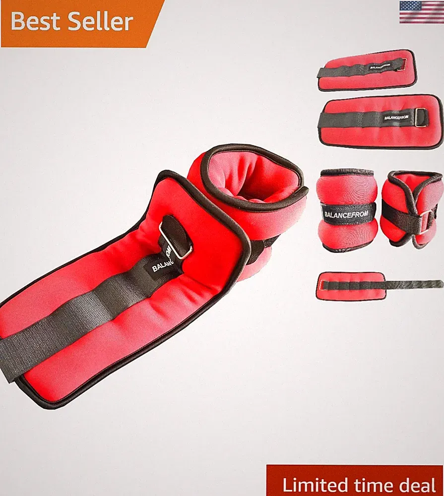 Adjustable Ankle, Wrist, Arm & Leg Weights Pair - 1-20LBS for Versatile Workouts
