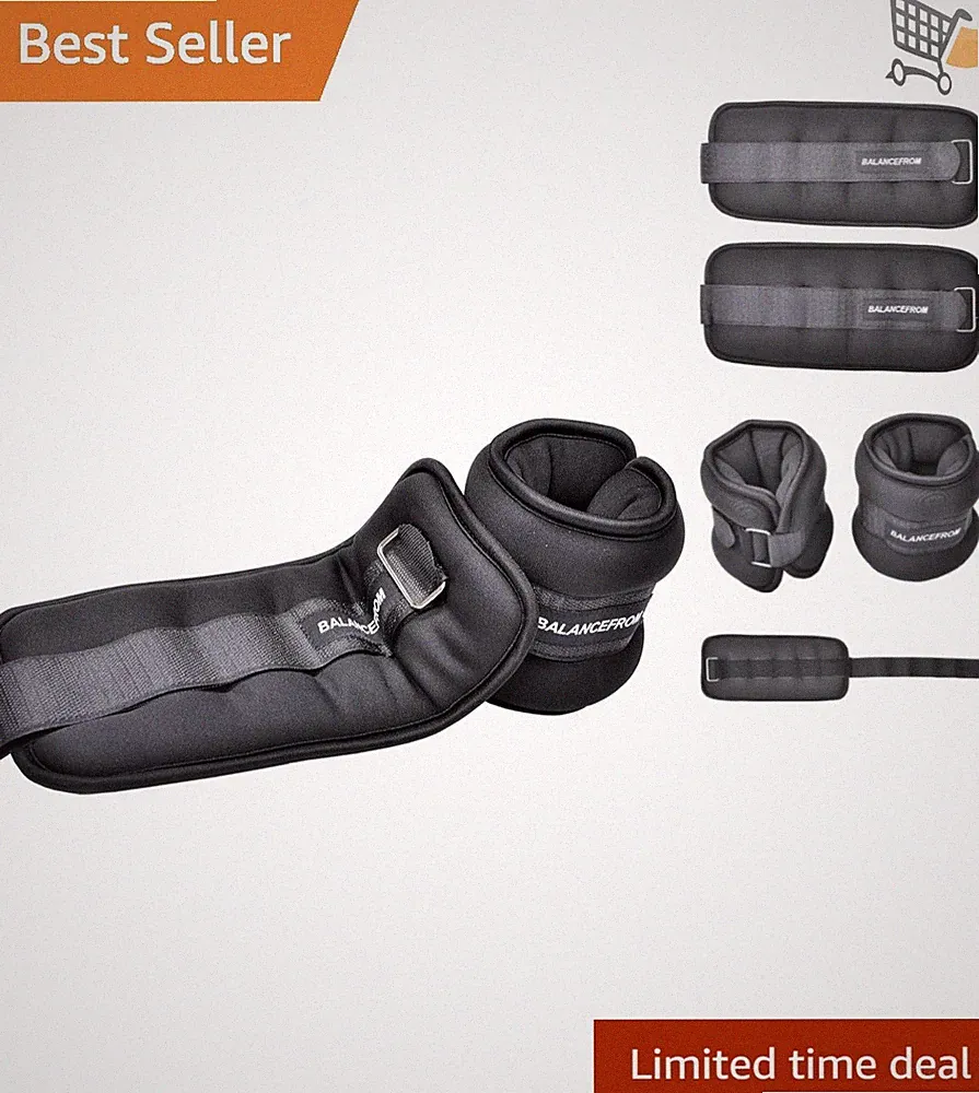 Adjustable Ankle Wrist Leg Weights Nylon 1-20LBS for Fitness and Cardio