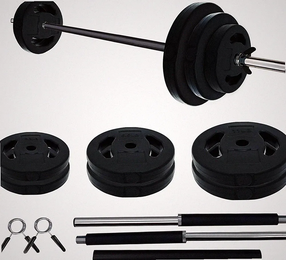 Adjustable Barbell Weight Set - 20 Kg Free Weights for Home Gym