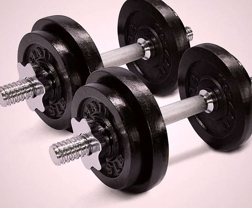 Adjustable Cast Iron Dumbbell Sets 40-200LBS with Connector Option Weights Set f