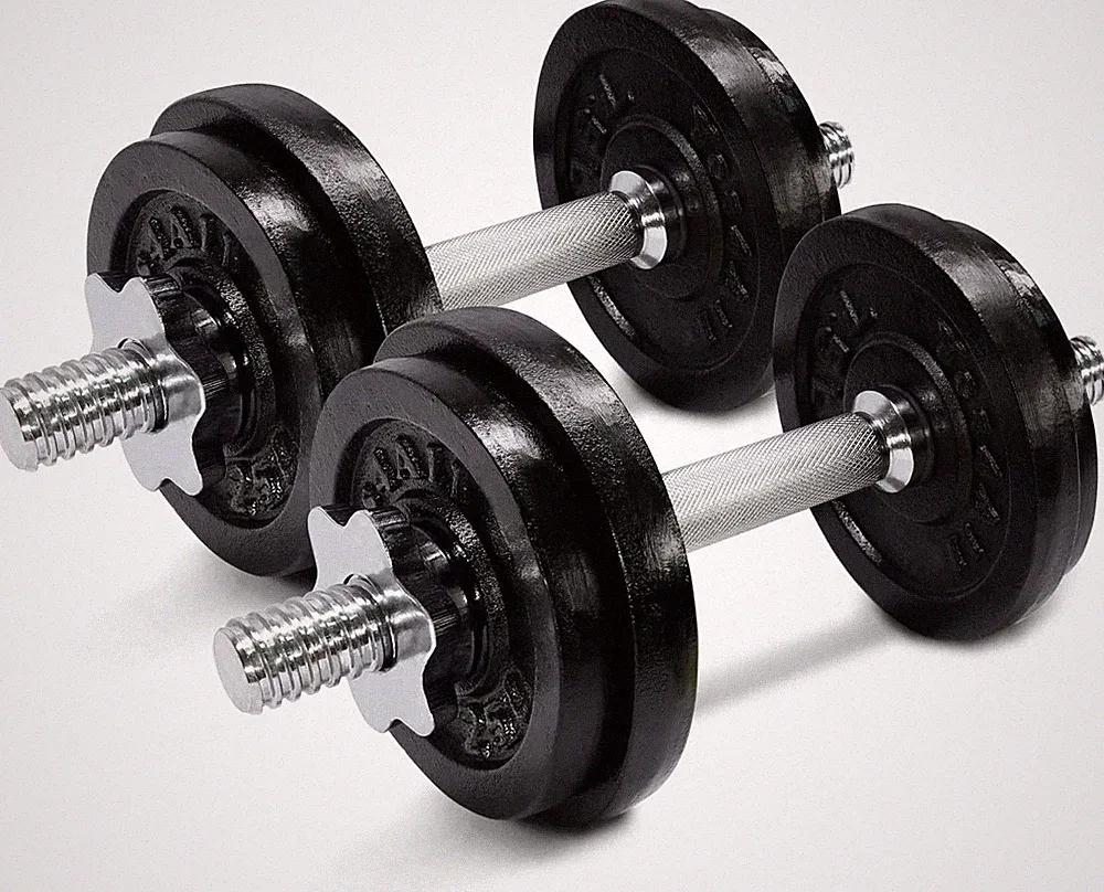 Adjustable Cast Iron Dumbbell Sets 40-200LBS with Connector Option Weights Set f
