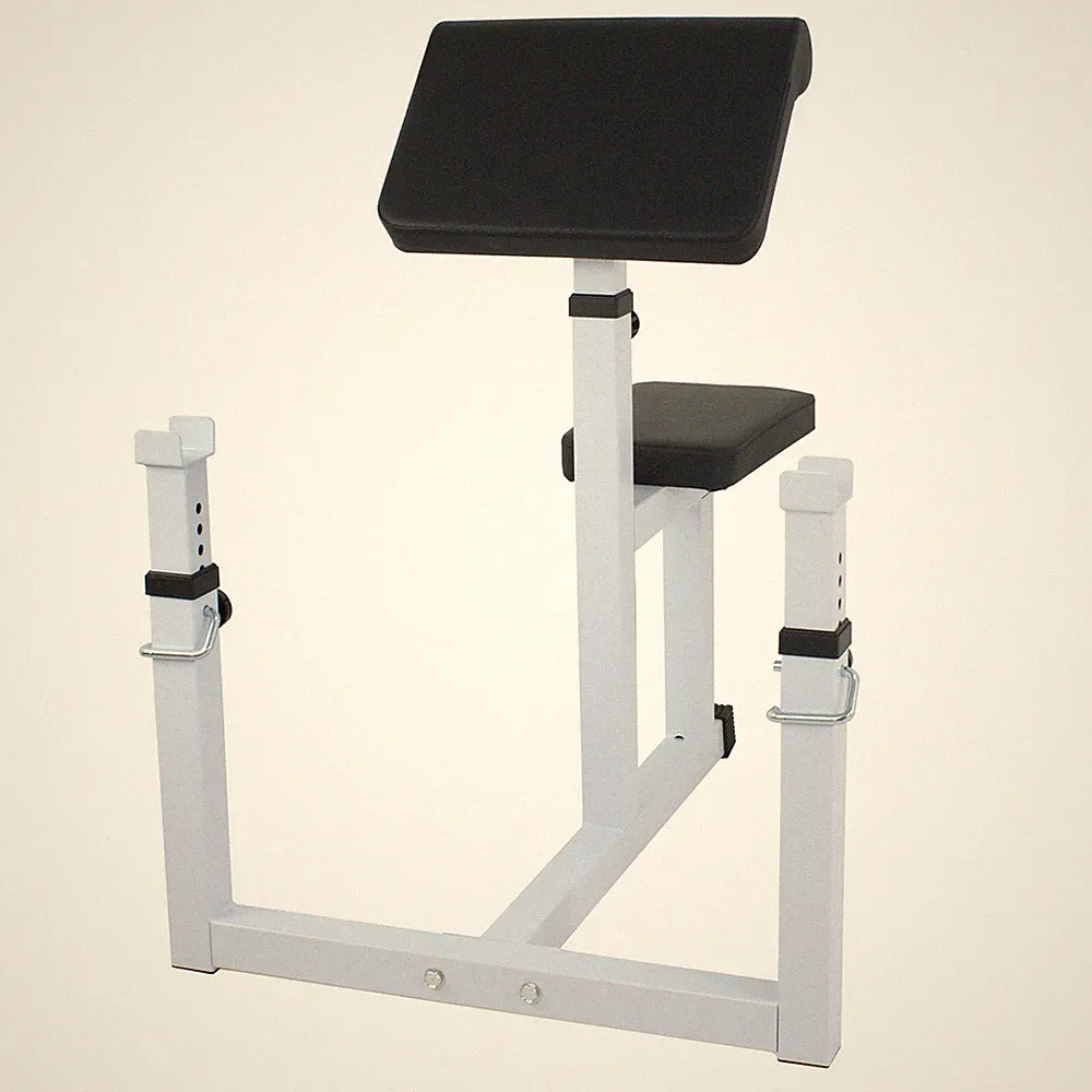 Adjustable Commercial Preacher Arm Curl Weight Bench Seated Dumbbell Biceps