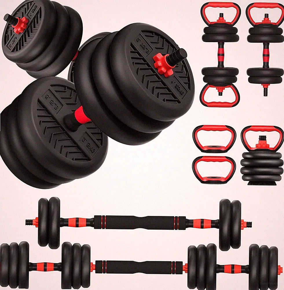 Adjustable Dumbbell 20/30/40/60/80lbs Dumbbells Set 4-in-1 Free Weights