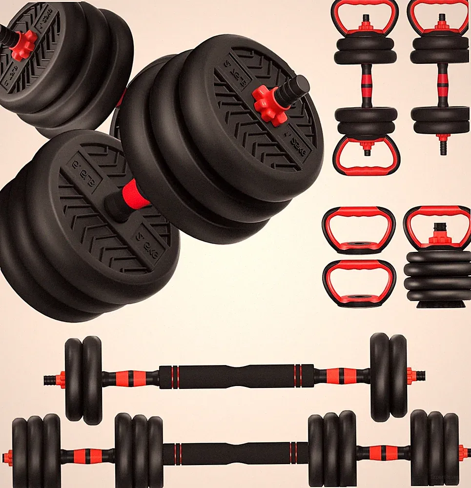 Adjustable Dumbbell, 20/30/40/60/80Lbs Dumbbells Set, 4-In-1 Free Weights for Wo