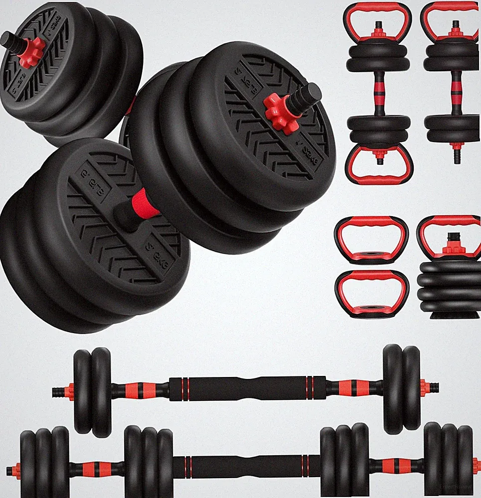 Adjustable Dumbbell, 20/30/40/60/80Lbs Dumbbells Set, 4-In-1 Free Weights for Wo