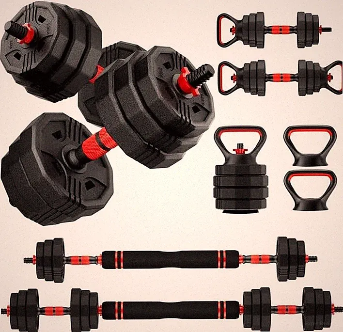 Adjustable Dumbbell, 20/30/45/70/90lbs Dumbbells Set, 4-in-1 Free Weights for...