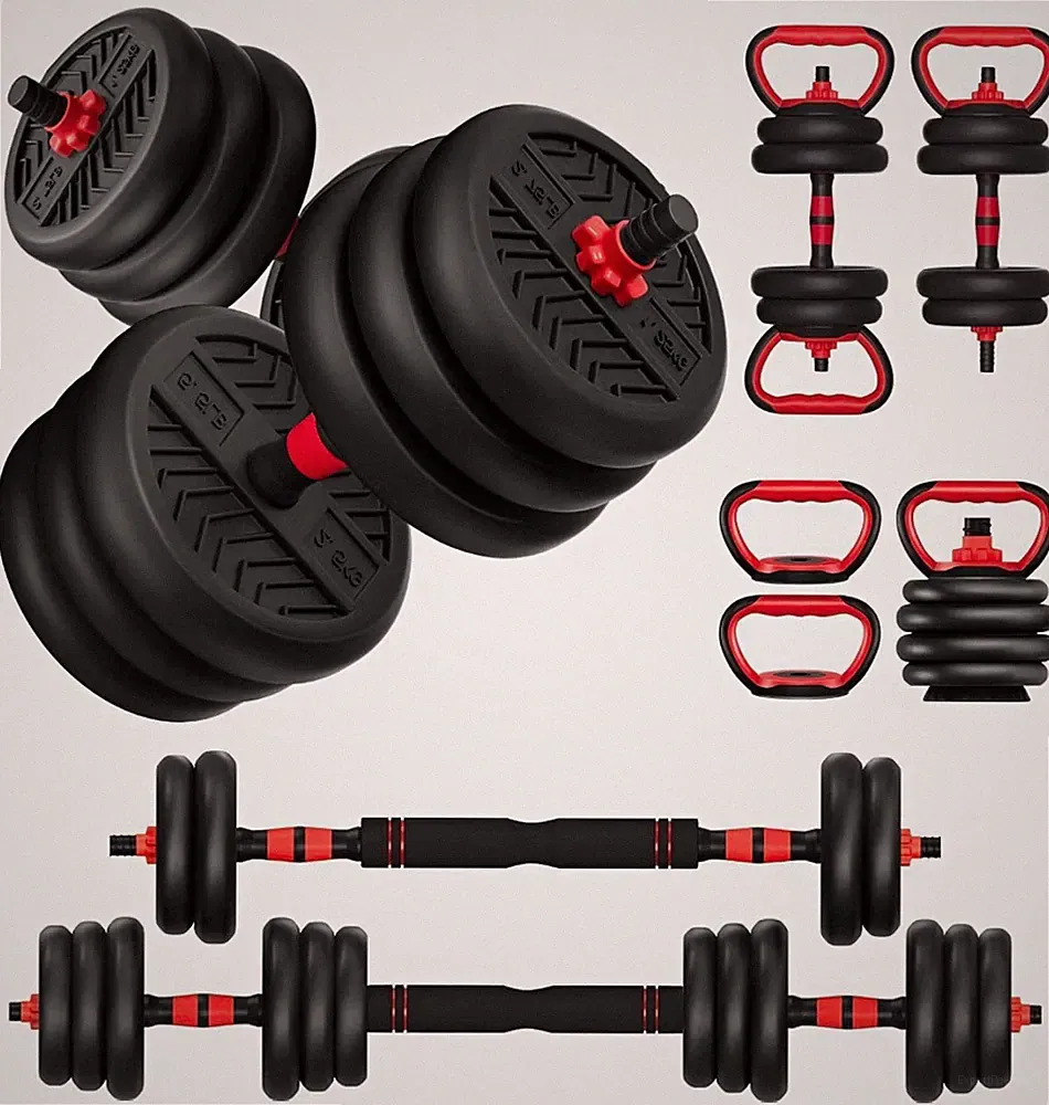 Adjustable Dumbbell, 20/30/45/70/90lbs Dumbbells Set, 4-in-1 Free Weights for Wo
