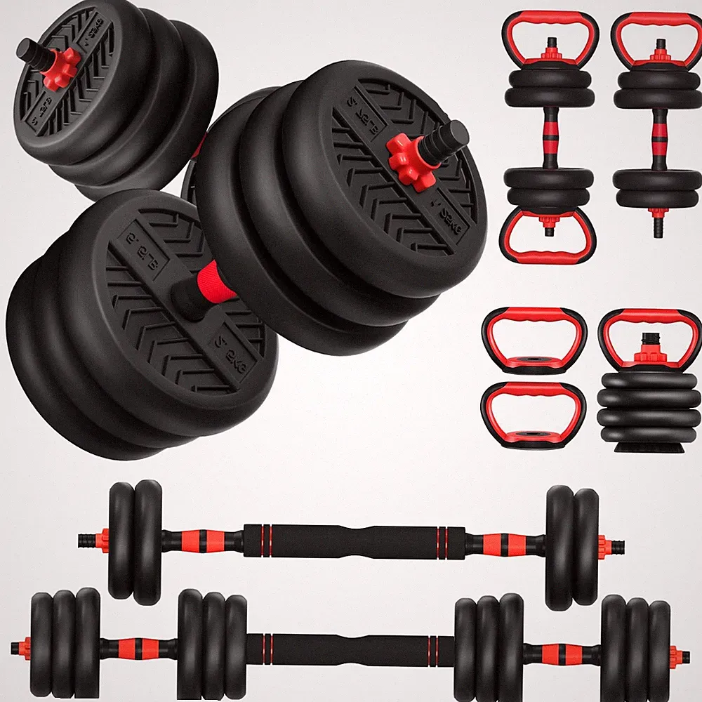 Adjustable Dumbbell 20/30/45/70/90lbs Set - 4-in-1 Free Weights for Home Gym