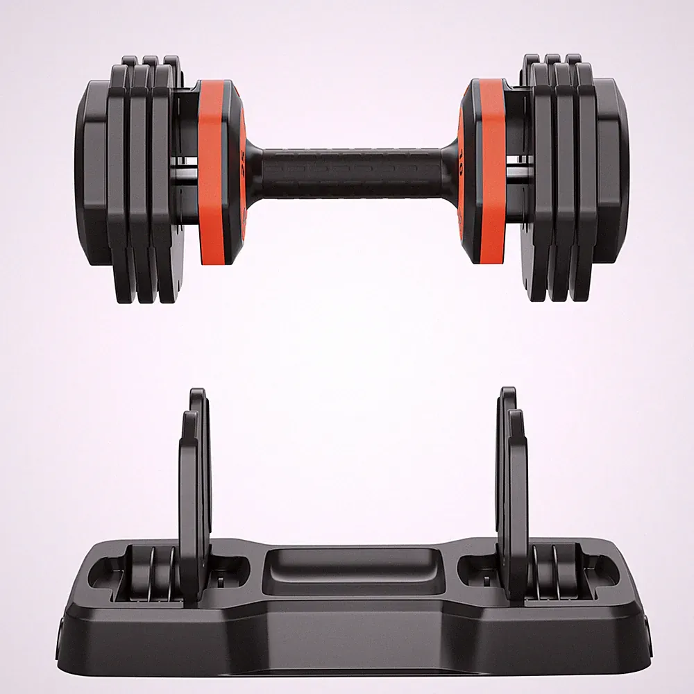 Adjustable Dumbbell 25LB Single Dumbbell Weight 5 in 1 with Anti-Slip Metal Hand