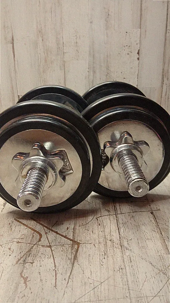 Adjustable Dumbbell 30 Lbs Set Home Gym Workout Fitness