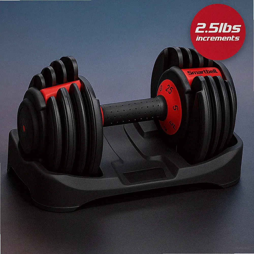 Adjustable Dumbbell 5–25 lb | 9-in-1 Free Weight Set for Home Gym Fitness Traini