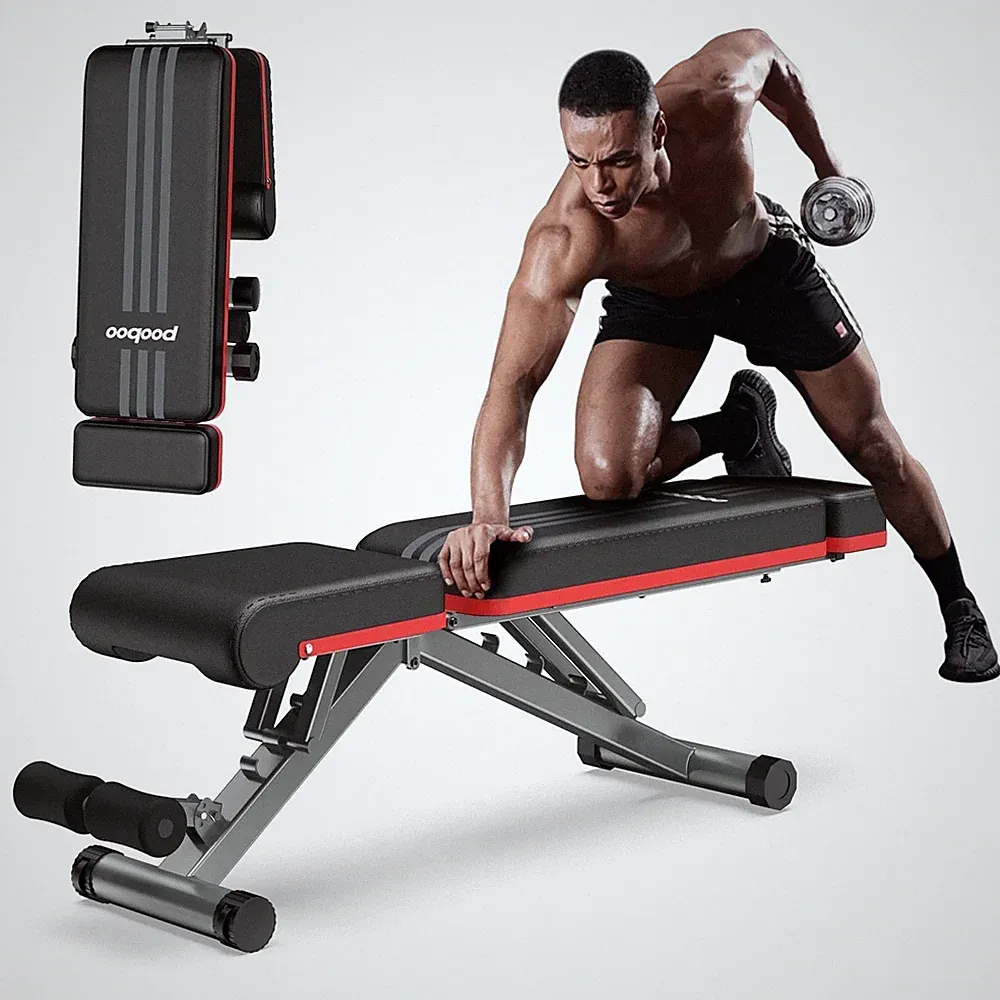 Adjustable Dumbbell Bench Foldable Workout Weight Bench Press Incline Decline fo