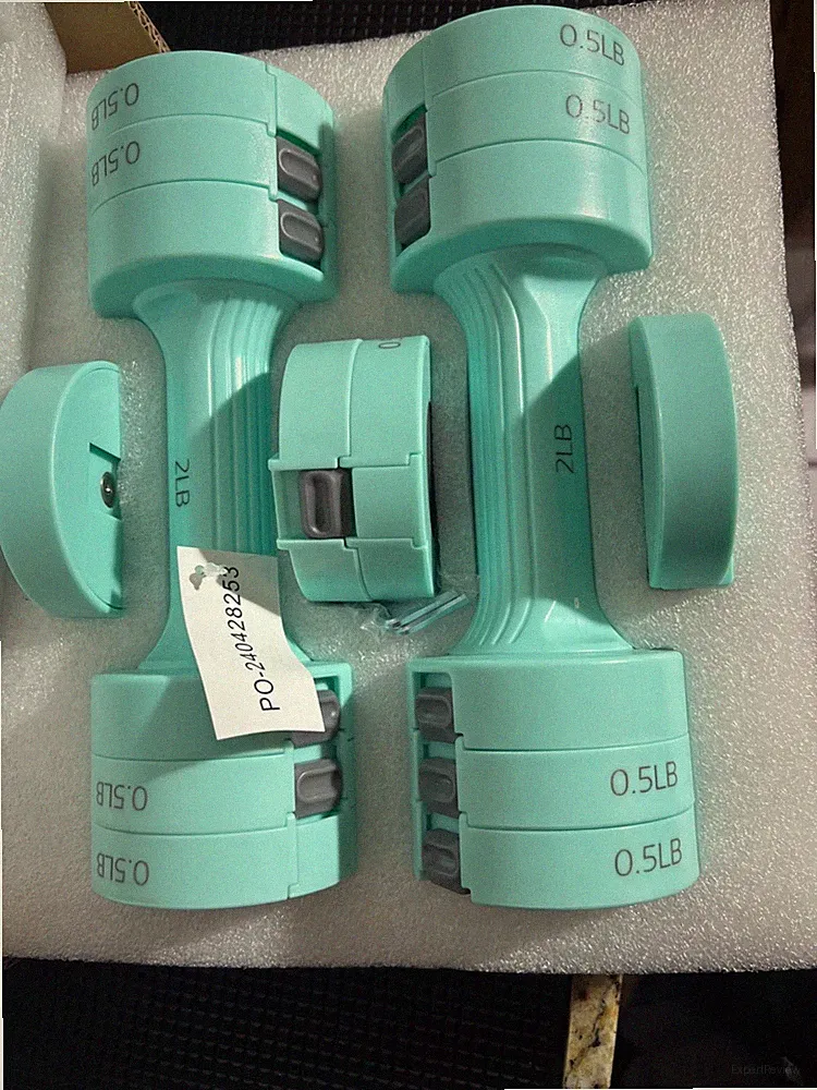 Adjustable Dumbbell Hand Weights Set: 1 Pair 2 4 6 8 10 Lbs Fast Adjust