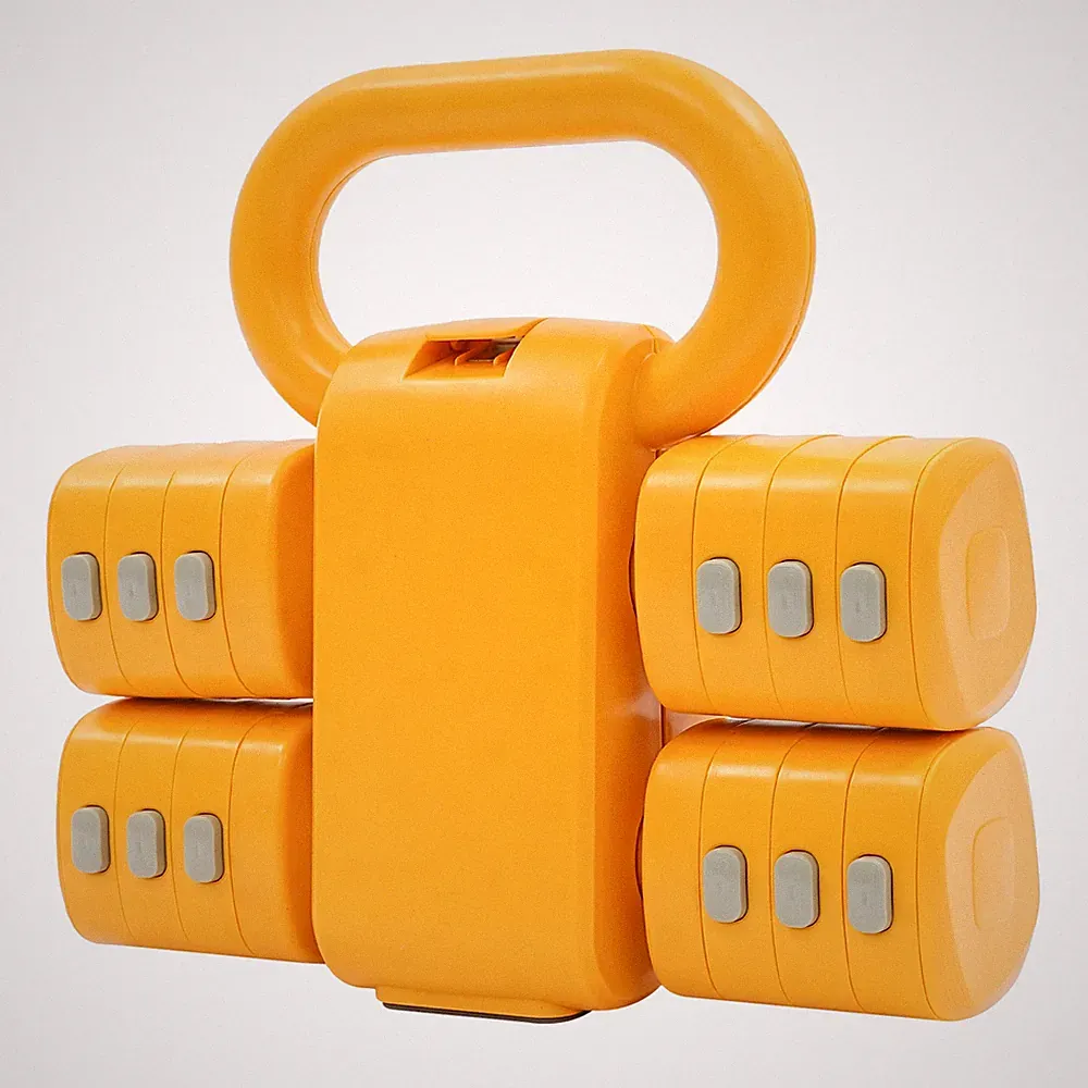 Adjustable Dumbbell Kettlebell Set Of 2 Weights For Men And Women At Home Orange