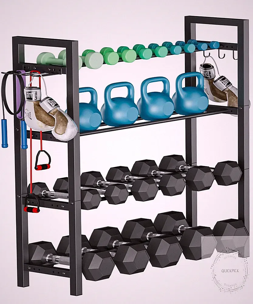 Adjustable Dumbbell Rack, Weight Storage Stand Holder for Dumbbells Kettlebells