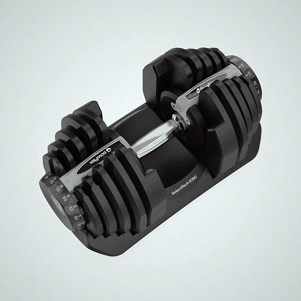 Adjustable Dumbbell SelectTech Single 10-90 lbs Black BowFlex Results Series