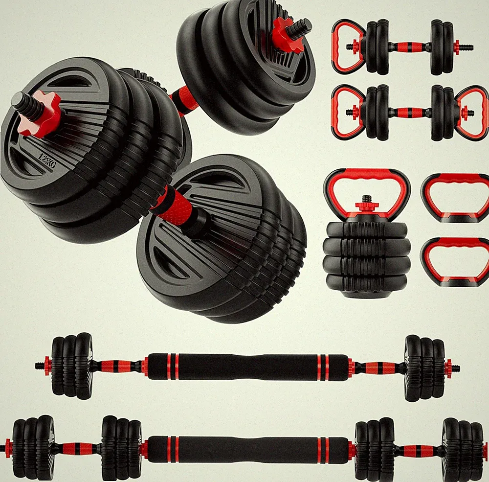 Adjustable Dumbbell Set, 10/20/30/45/70/90Lbs Free Weight Set with Connector, 5