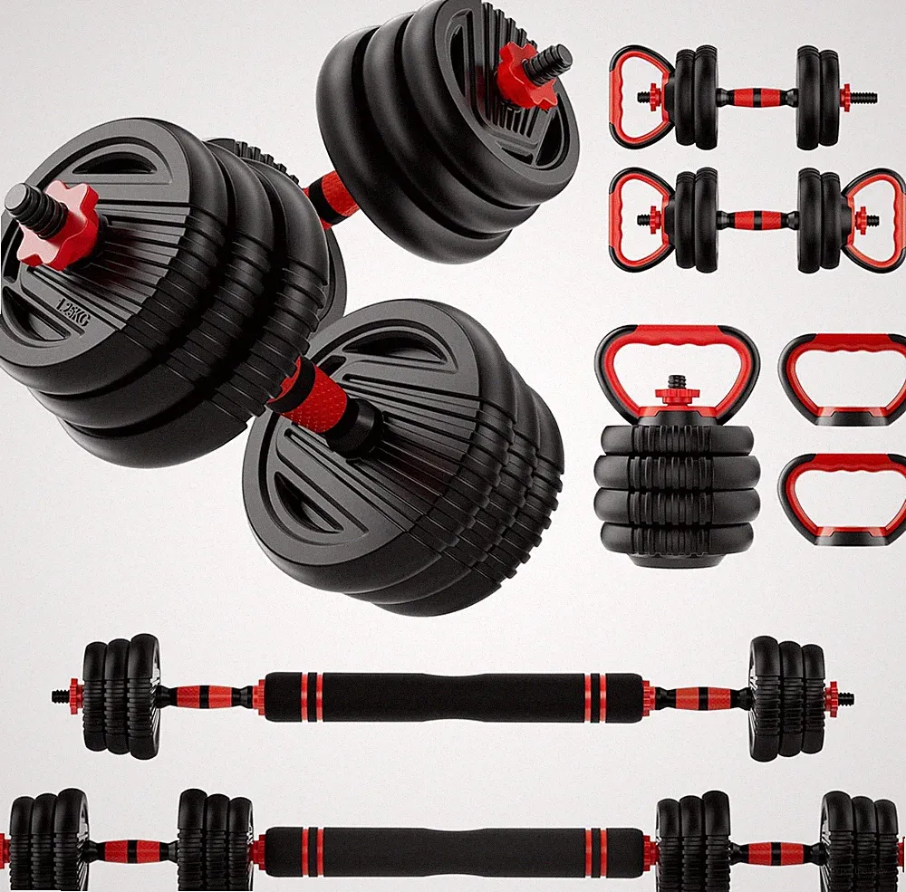Adjustable Dumbbell Set, 10/20/30/45/70/90Lbs Free Weight Set with Connector, 5