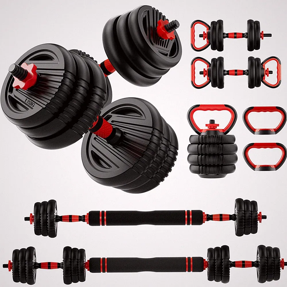 Adjustable Dumbbell Set, 10/20/30/45/70/90lbs Free Weight Set with Connector,...