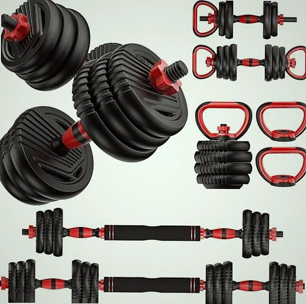 Adjustable Dumbbell set,20/30/45/70/90lbs Free Weight Set 20LB(10LB Pair)