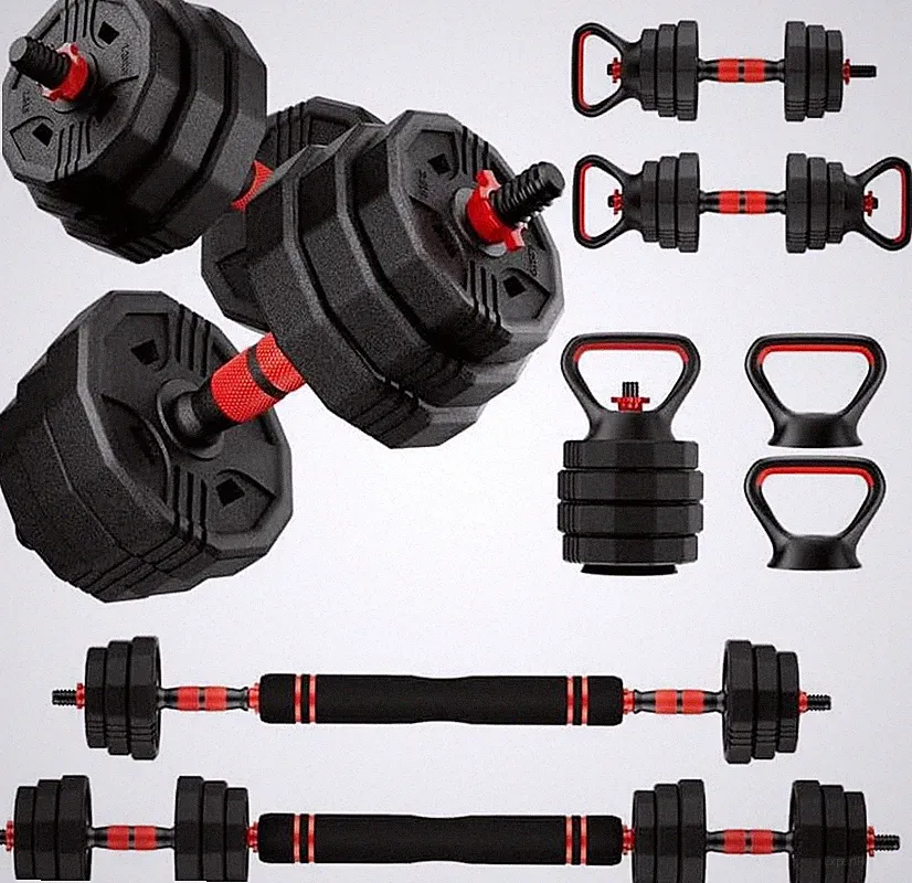 Adjustable Dumbbell Set, 20/30/45/70/90Lbs Free Weight Set with Connector, 5 In1
