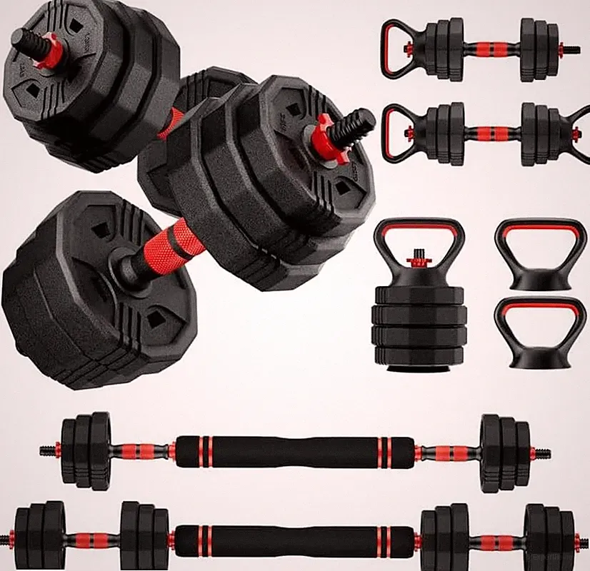 Adjustable Dumbbell Set, 20/30/45/70/90Lbs Free Weight Set with Connector, 5 In1