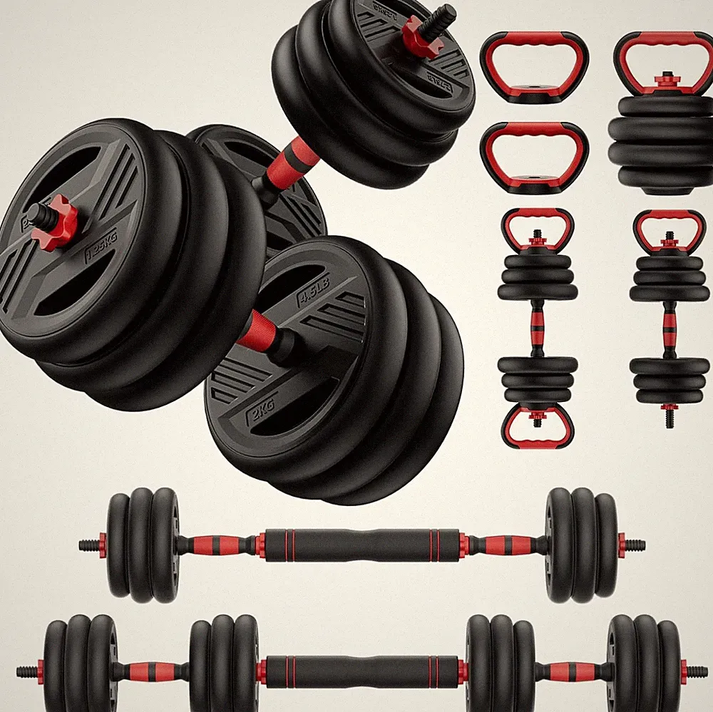 Adjustable Dumbbell Set, 20/30/45/70/90Lbs Free Weight Set with Double Locknut