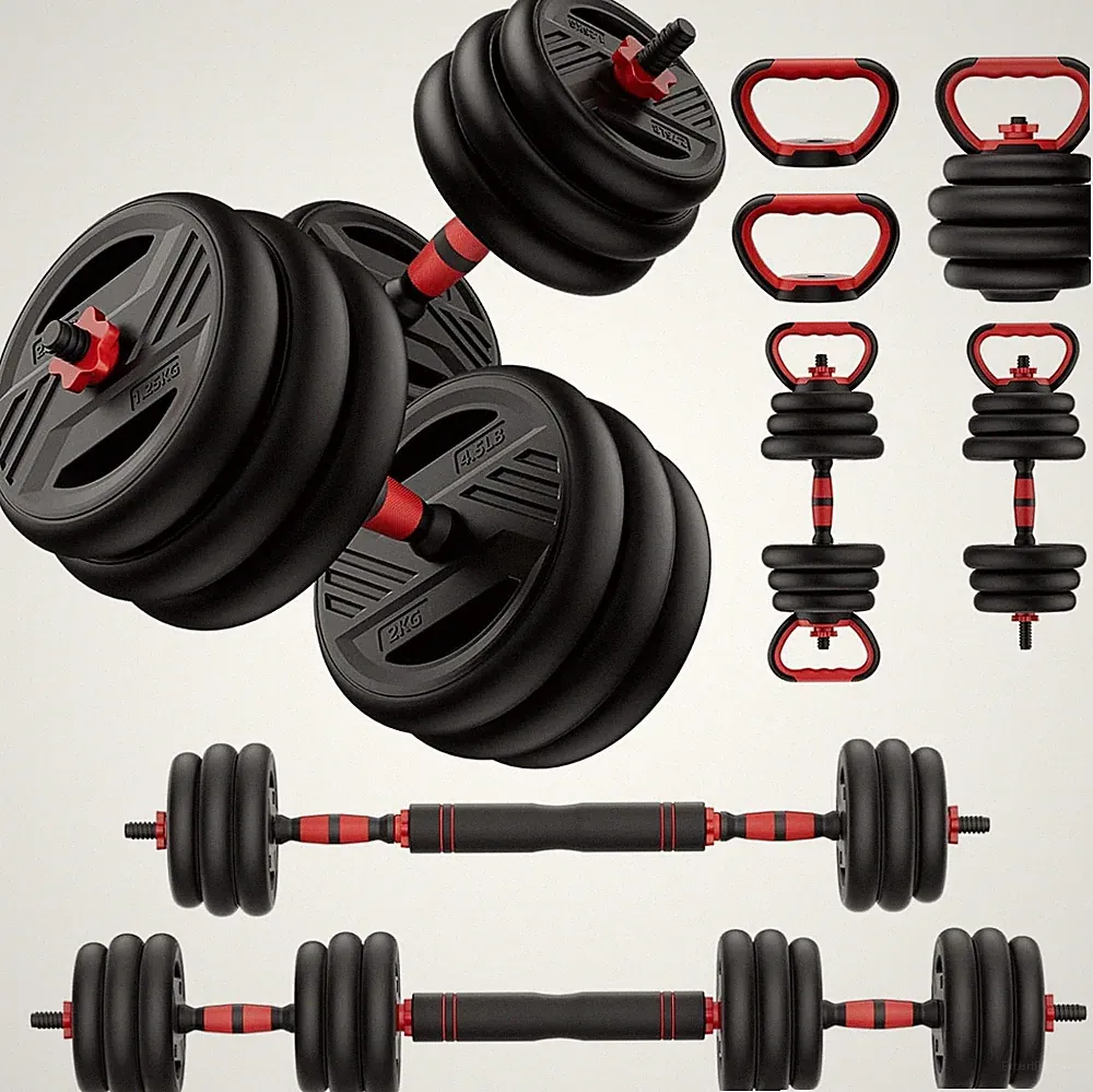 Adjustable Dumbbell Set, 20/30/45/70/90lbs Weight Set With Double Locknut