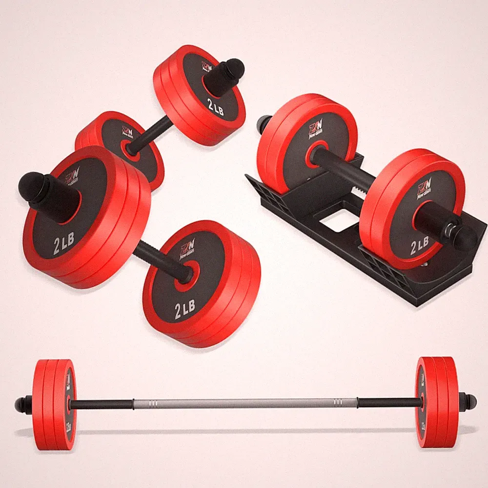 Adjustable Dumbbell Set 20 30 50 70 90 LBS Free Weight Set