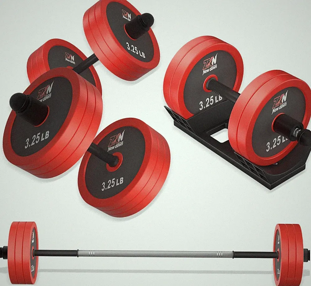 Adjustable Dumbbell Set，20/30/50/70/90Lbs Free Weight Set with Carbon Steel,Rack