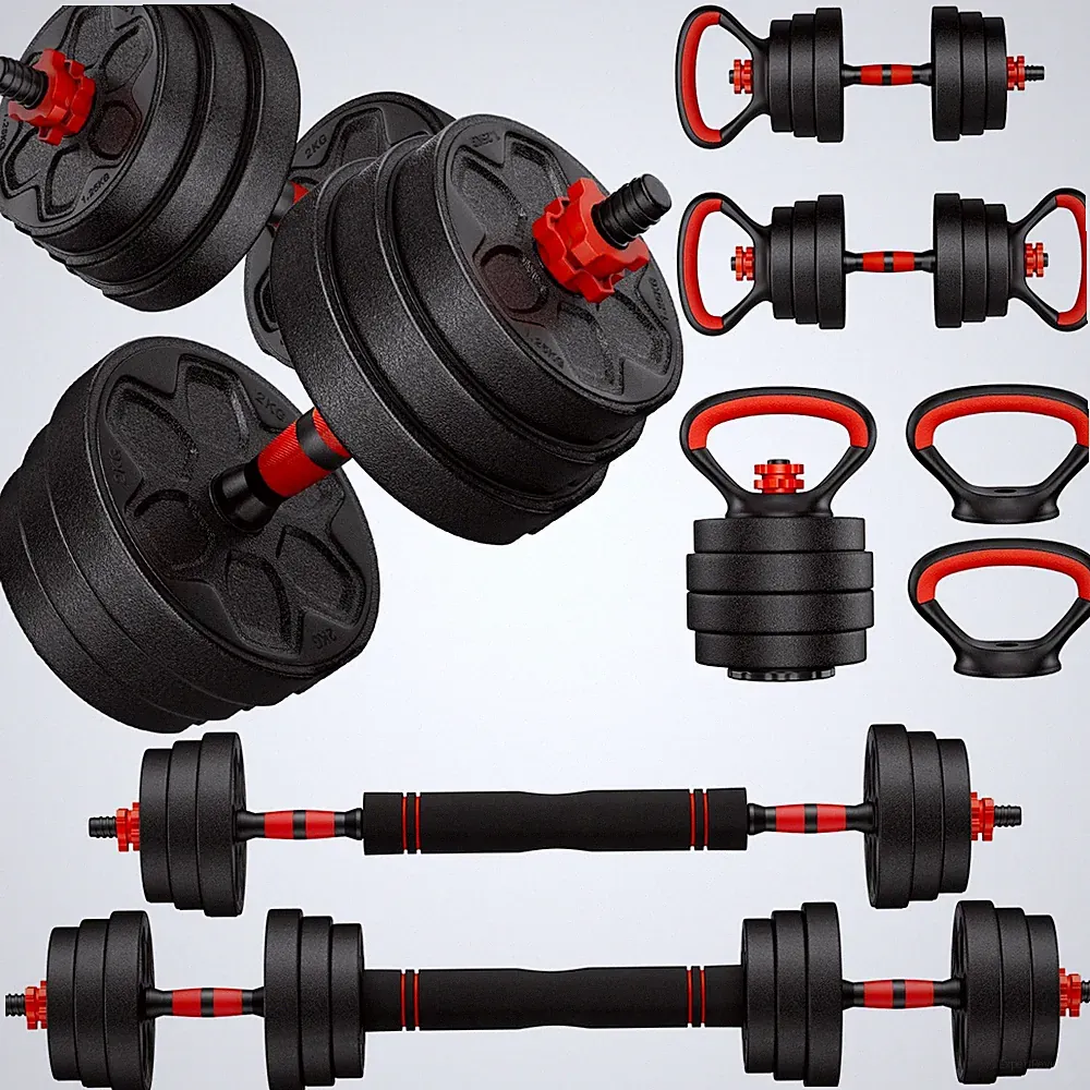 Adjustable Dumbbell Set, 20/33/45/70/90lbs Free Weight Set with Connector, 4...