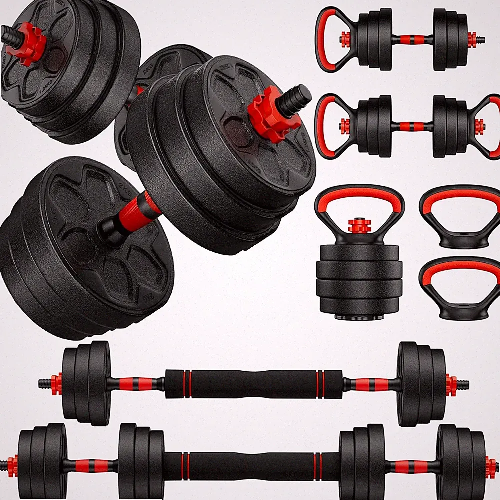 Adjustable Dumbbell Set 20-90Lbs, 4-in-1 Free Weights for Home Gym