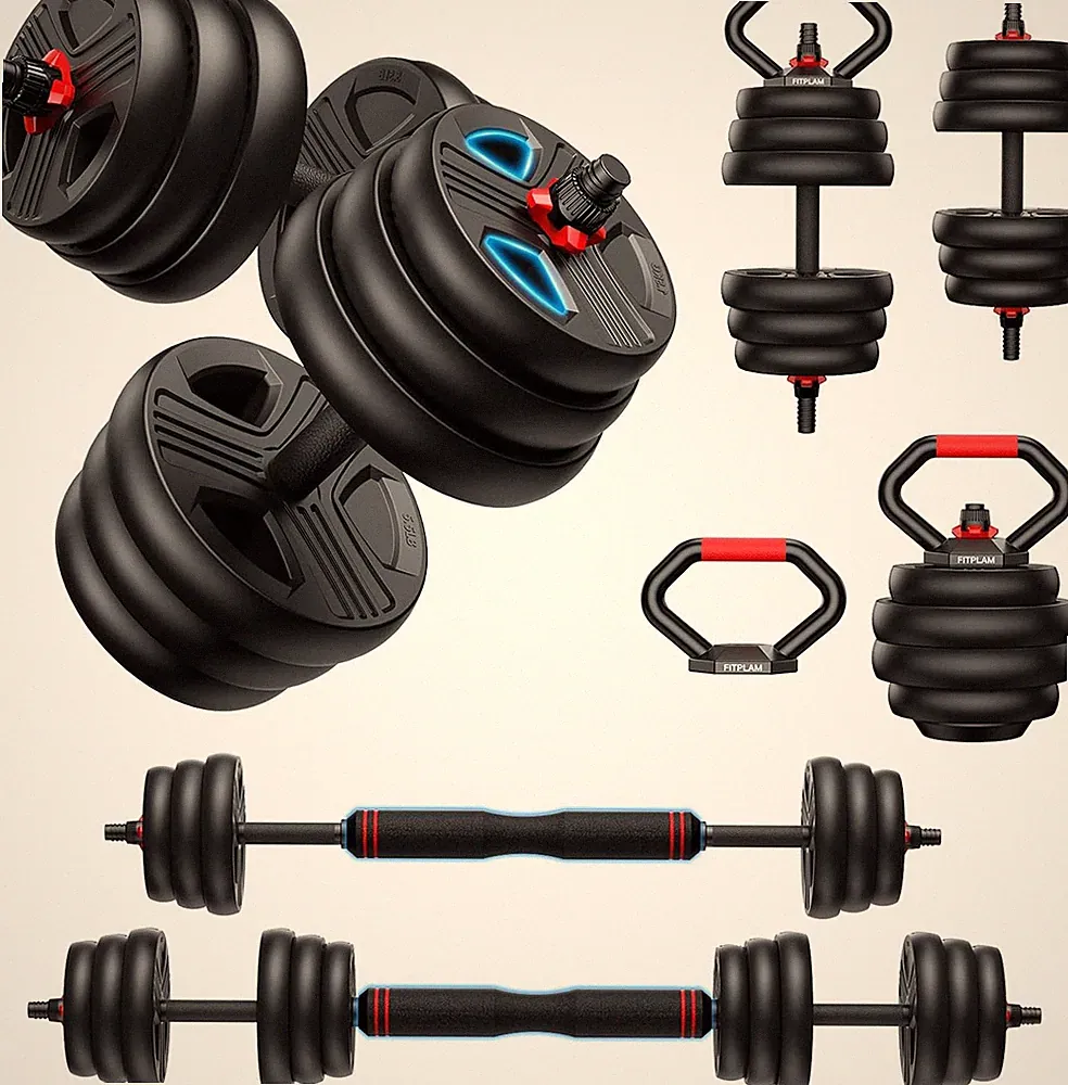 Adjustable Dumbbell Set 20 to 90 Pounds with Upgraded Nut 5 in 1 Multi-Use