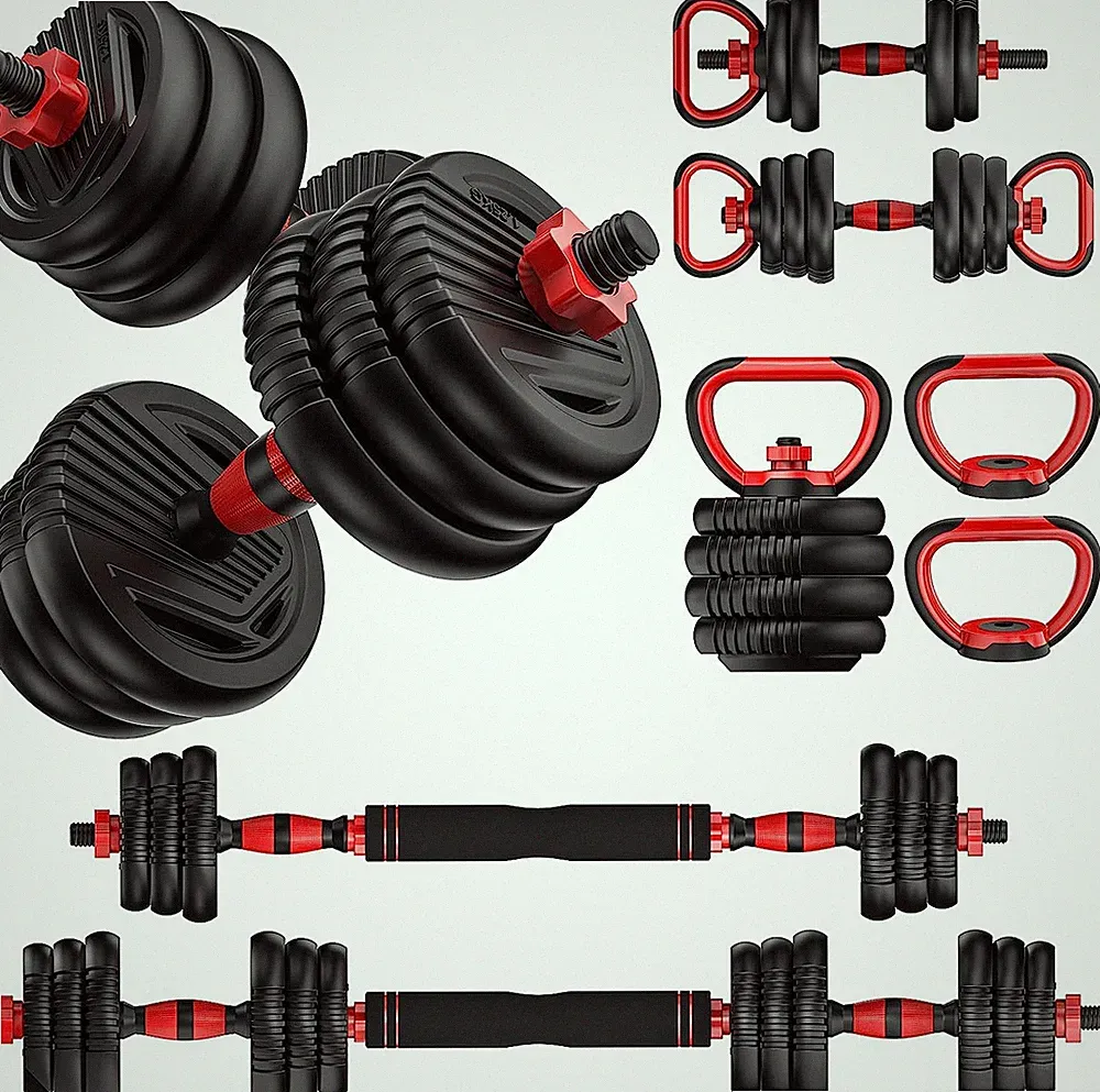 Adjustable Dumbbell Set 20Lbs/35Lbs/55Lb/70Lbs/90Lbs Free Weights Dumbbells, 4 i