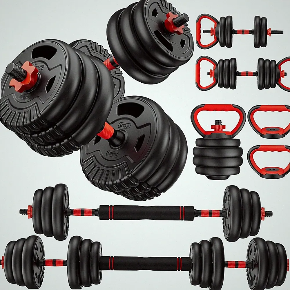 Adjustable Dumbbell Set, 22/33/45/70/90Lbs Free Weight Set with Connector, 5-In