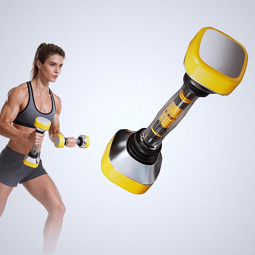Adjustable Dumbbell Set 22-66 Lbs, Inertial Vibration for Full Body Workout
