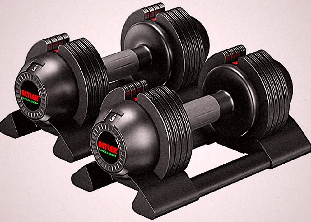 Adjustable Dumbbell Set 22lbs pair adjustable dumbbell- Perfect for Strength...