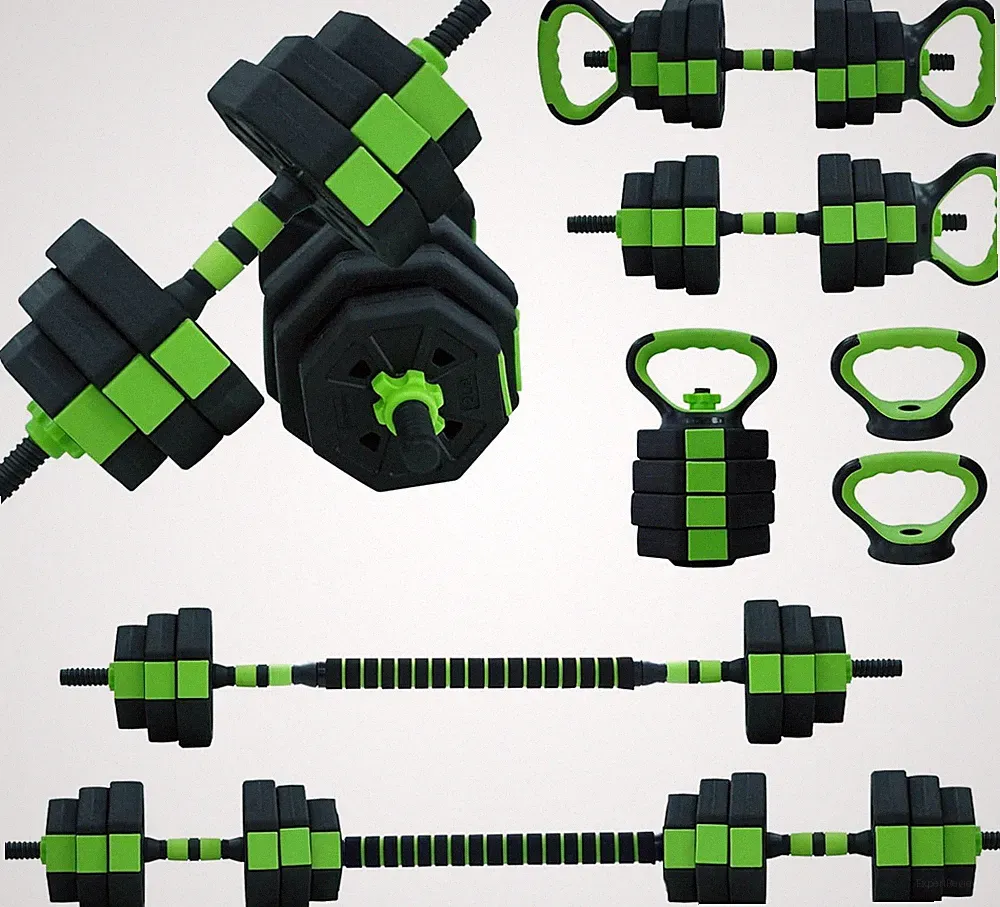 Adjustable Dumbbell Set, 4 in 1 Adjustable Kettlebell Set,44Lbs/66Lbs/88Lbs Weig