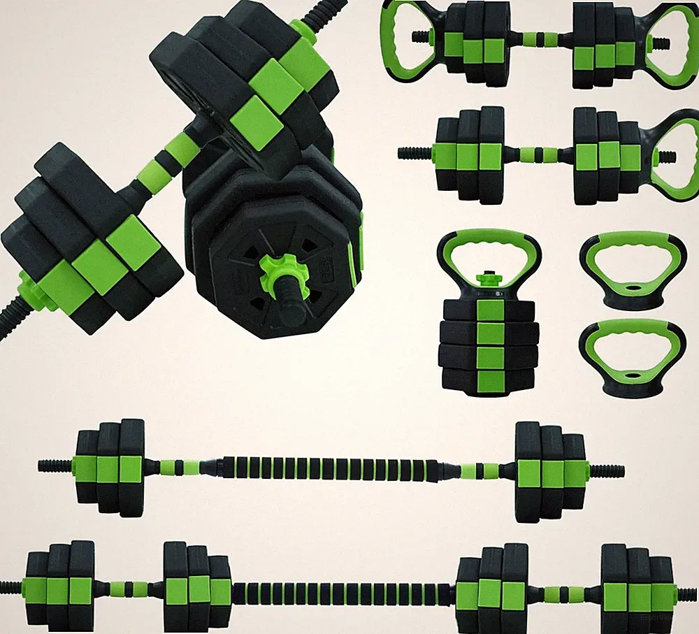 Adjustable Dumbbell Set, 4 in 1 Adjustable Kettlebell Set,44Lbs/66Lbs/88Lbs Weig