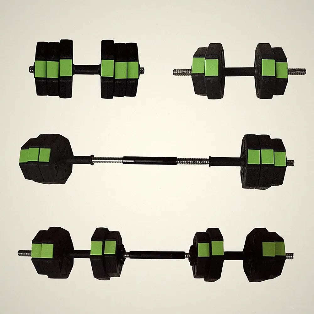 Adjustable Dumbbell Set, 4 in 1 Adjustable Weights 30 LBS Free Weight Set for...