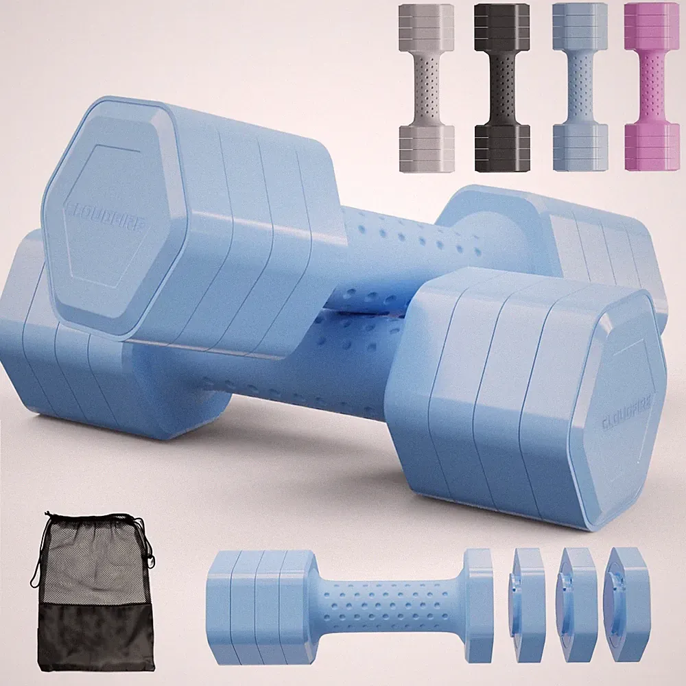 Adjustable Dumbbell Set: 4-in-1 Free Weights for Women's Home Gym Workout