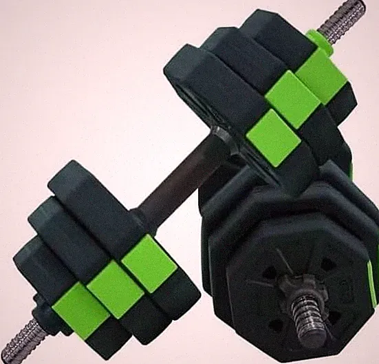 Adjustable Dumbbell Set,44LB Adjustable Kettlebell Set With Anti-Slip Metal