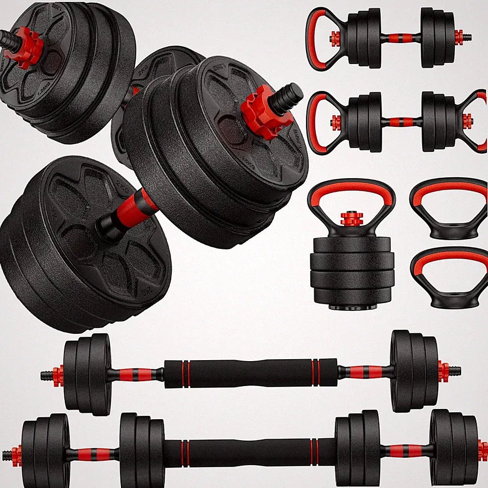 Adjustable Dumbbell Set, 45lbs Free Weight Set with Upgraded Nut,4 in1 Dumbbe...