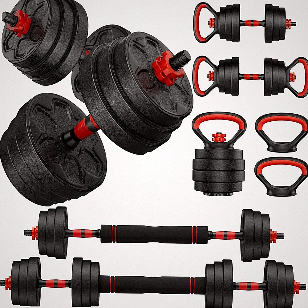 Adjustable Dumbbell Set, 45lbs Free Weight Set with Upgraded Nut,4 in1 Dumbbe...